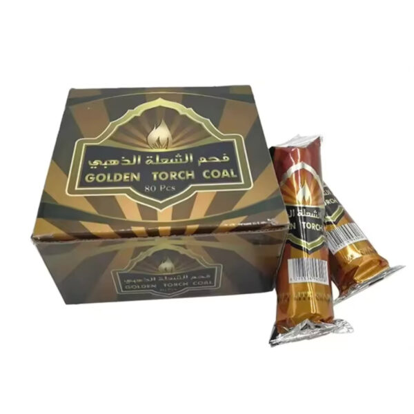 فحم الشعلة الذهبي 80حبة